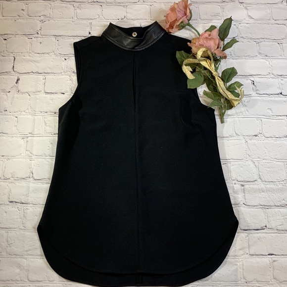A.L.C. Dallas Sleeveless Black Keyhole Top - Picture 2 of 11